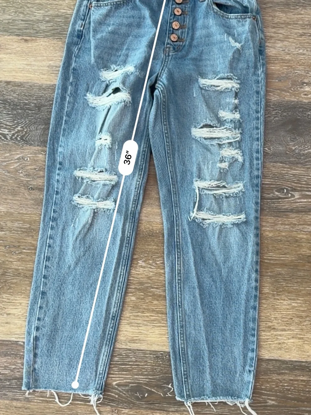 We The Free-Free People Blossom Rigid Crop Skinny Jeans-Distressed-Blue-Size 28